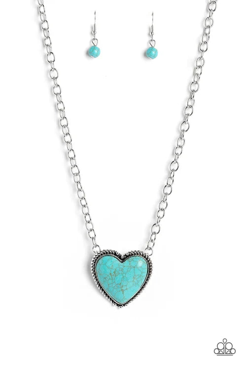 Paparazzi ♥ Authentic Admirer - Blue ♥ Necklace