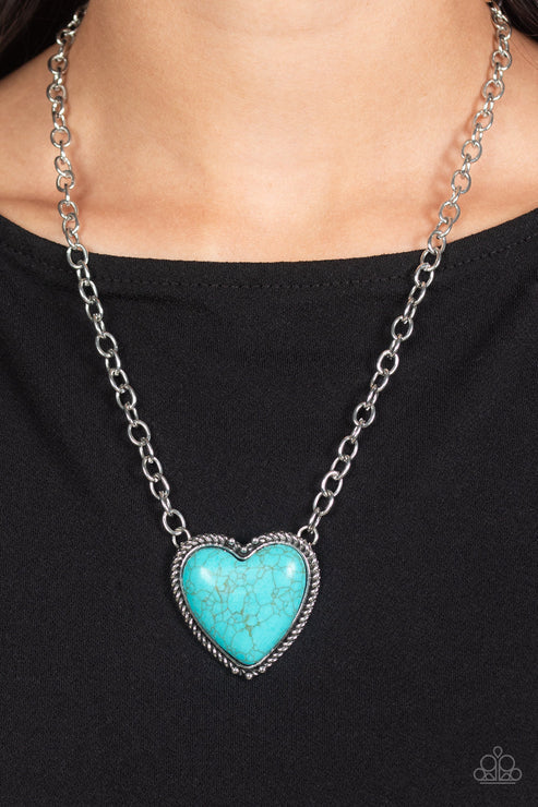 Paparazzi ♥ Authentic Admirer - Blue ♥ Necklace