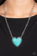 Paparazzi ♥ Authentic Admirer - Blue ♥ Necklace