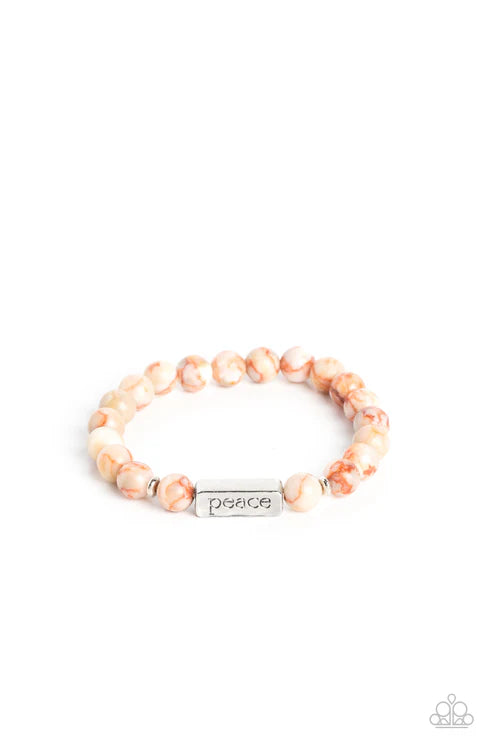 Paparazzi ♥ Serene Season - Orange ♥ Bracelet