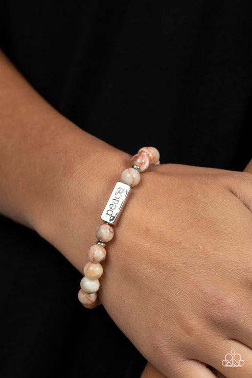 Paparazzi ♥ Serene Season - Orange ♥ Bracelet
