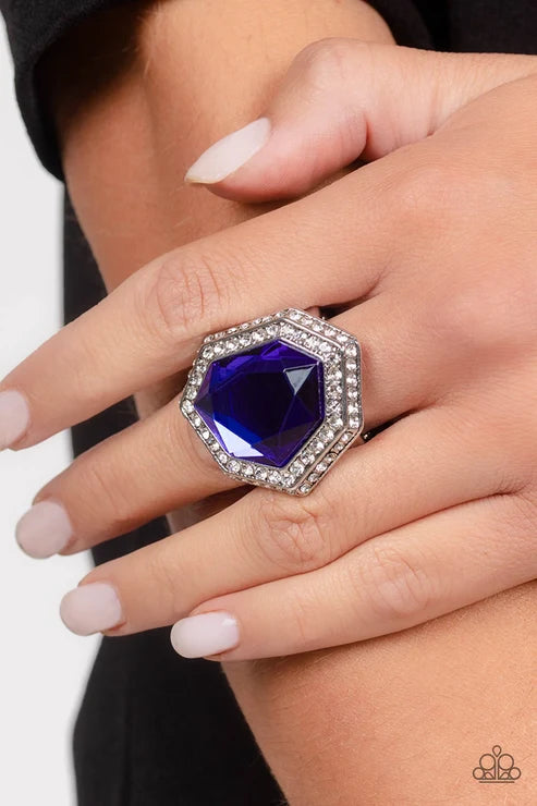 Paparazzi ♥ Smoldering Sass - Blue ♥ Ring