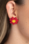 Paparazzi ♥ Sensational Seeds - Red ♥ Post Earrings