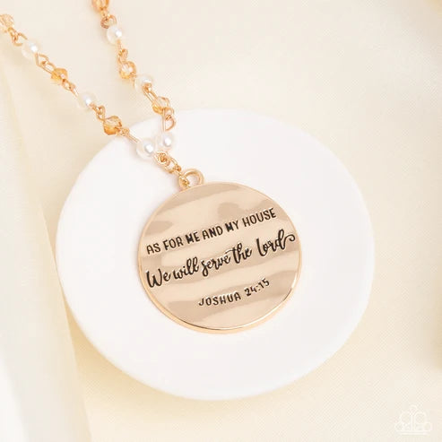 Paparazzi ♥ Serving the Lord - Gold ♥ Necklace