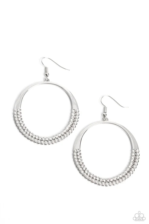 Paparazzi ♥ Material PEARL - White ♥ Earrings