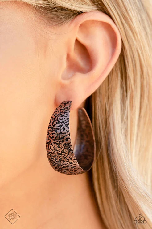 Paparazzi ♥ Mother Nature Medley - Copper ♥ Earrings