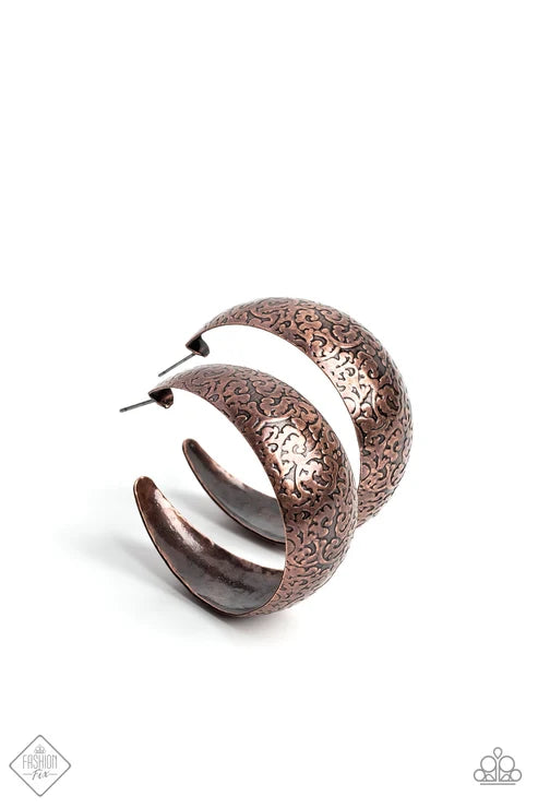 Paparazzi ♥ Mother Nature Medley - Copper ♥ Earrings