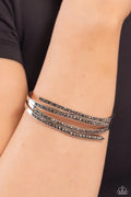 Paparazzi ♥ CURVED Lines - Silver ♥ Bracelet