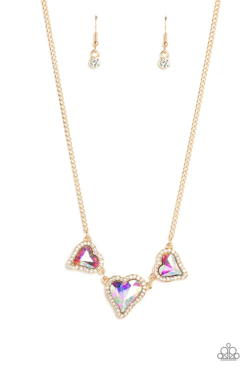 Paparazzi ♥ State of the HEART - Gold ♥ Necklace