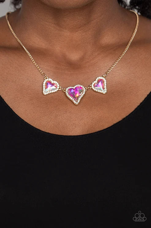 Paparazzi ♥ State of the HEART - Gold ♥ Necklace