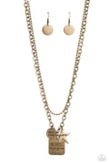 Paparazzi ♥ Masterpiece in Progress - Brass ♥ Necklace
