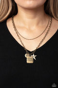 Paparazzi ♥ Masterpiece in Progress - Brass ♥ Necklace