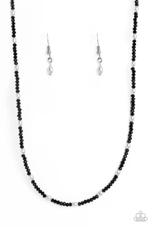 Paparazzi ♥ Beaded Blitz - Black ♥ Necklace