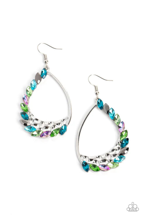 Paparazzi ♥ Looking Sharp - Multi ♥ Earrings