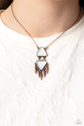 Paparazzi ♥ Under the FRINGE - Copper ♥ Necklace