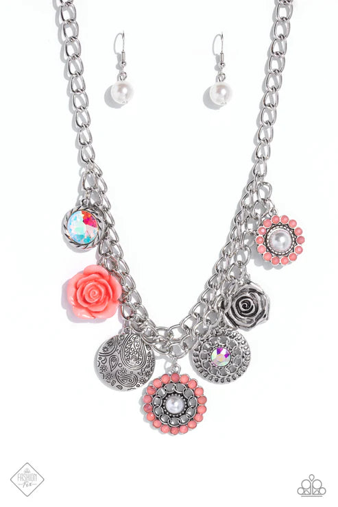 Paparazzi ♥ Garden Grace - Orange ♥ Necklace