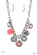 Paparazzi ♥ Garden Grace - Orange ♥ Necklace