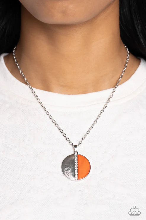 Paparazzi ♥ Captivating Contrast - Orange ♥ Necklace