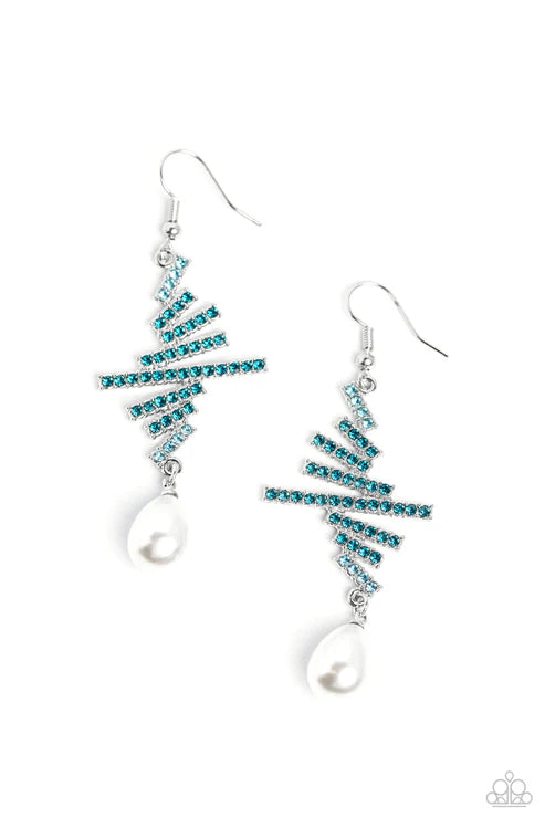 Paparazzi ♥ Timeless Tapestry - Blue ♥ Earrings