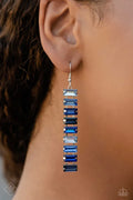 Paparazzi ♥ Superbly Stacked - Blue ♥ Earrings