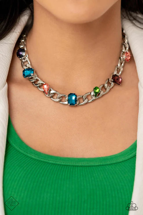 Paparazzi ♥ Audaciously Affixed - Multi ♥ Necklace