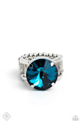 Paparazzi ♥ Pronged Powerhouse - Blue ♥ Ring