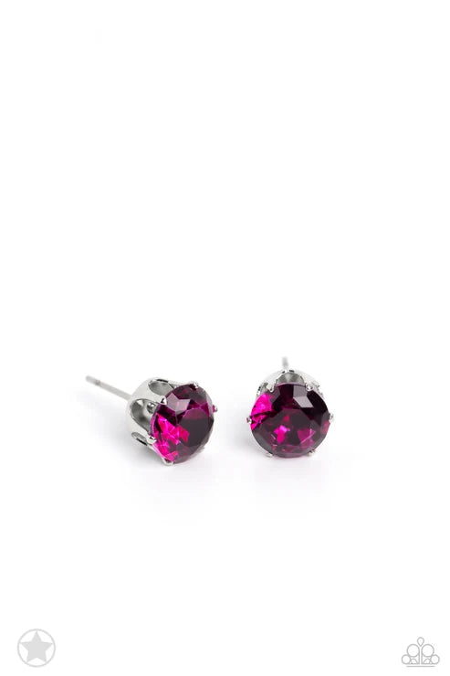Paparazzi ♥ Just In TIMELESS - Pink ♥ Post Earrings