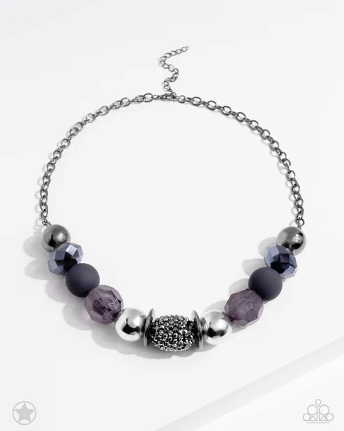 Paparazzi ♥ A Warm Welcome - Black ♥ Necklace