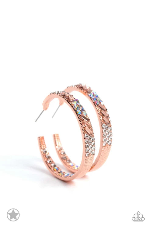 Paparazzi ♥ Glitzy by Association - Copper ♥ Earrings