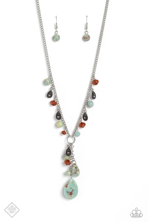 Paparazzi ♥ Notably Natural - Blue ♥ Necklace