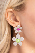 Paparazzi ♥ Fashionable Florals - Green ♥ Post Earrings
