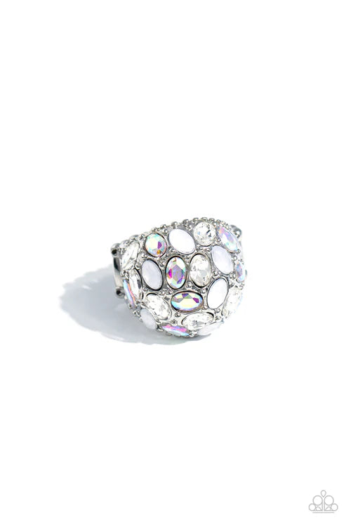 Paparazzi ♥ BLING Loud and Proud - White ♥ Ring