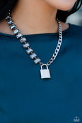 Paparazzi ♥ LOCK and Roll - Silver ♥ Necklace