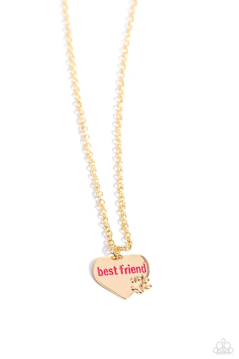 Paparazzi ♥ Mans Best Friend - Gold ♥ Necklace