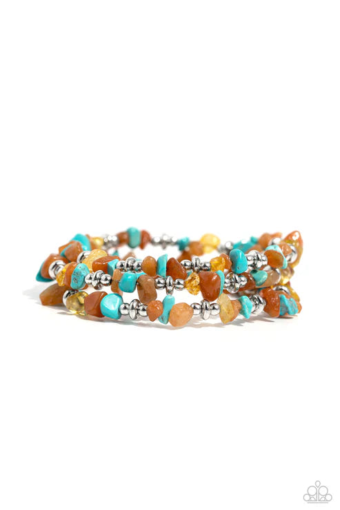 Paparazzi ♥ Stacking Stones - Orange ♥ Bracelet