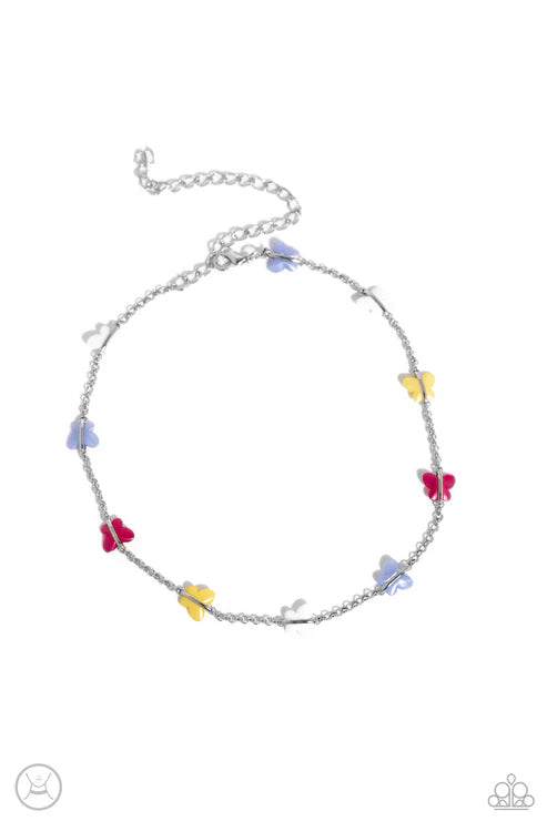 Paparazzi ♥ FLYING in Wait - Multi ♥ Necklace
