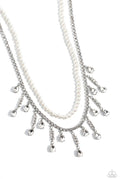 Paparazzi ♥ Lessons in Luxury - White ♥ Necklace