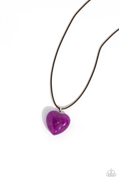 Paparazzi ♥ Serene Sweetheart - Purple ♥ Necklace