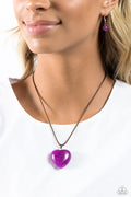 Paparazzi ♥ Serene Sweetheart - Purple ♥ Necklace