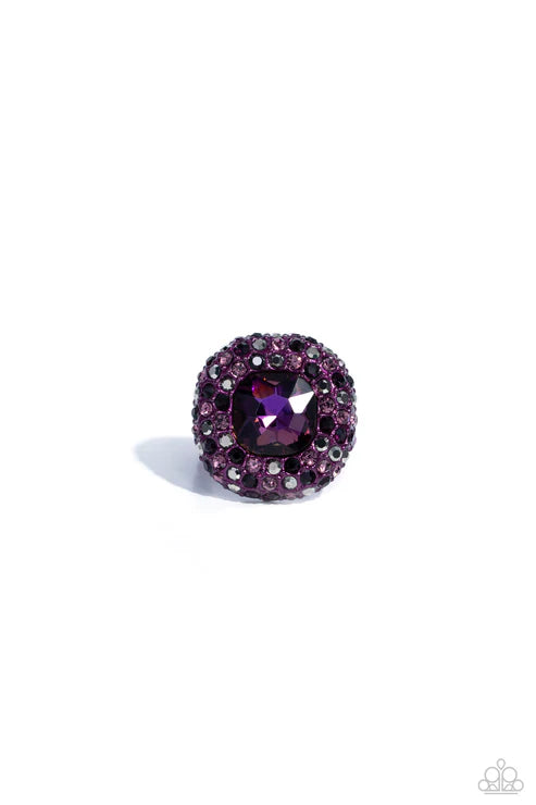 Paparazzi ♥ Glistening Grit - Purple ♥ Ring