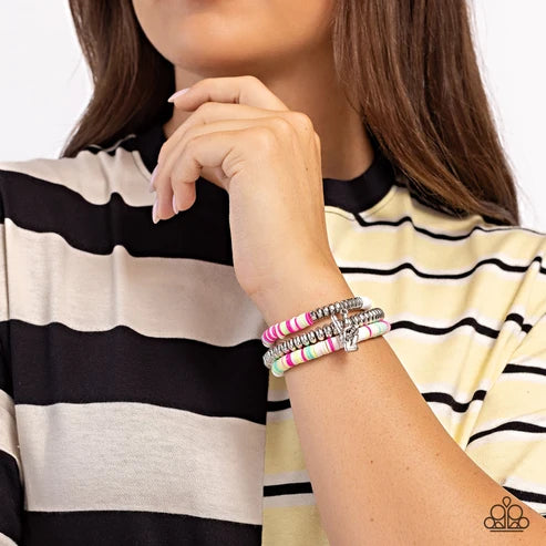 Paparazzi ♥ Peaceful Potential - White ♥ Bracelet
