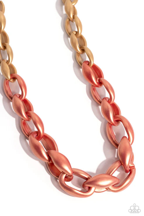 Paparazzi ♥ Statement Season - Orange ♥ Necklace
