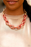 Paparazzi ♥ Statement Season - Orange ♥ Necklace