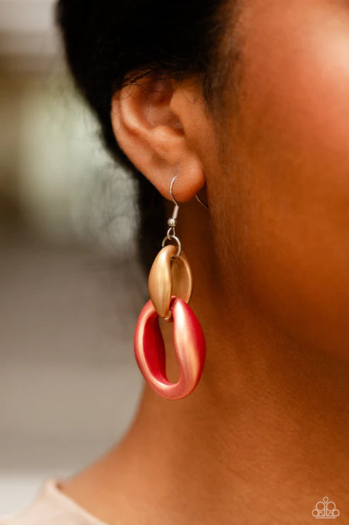 Paparazzi ♥ Statement Season - Orange ♥ Necklace