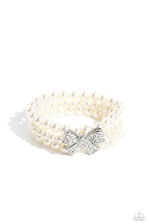 Paparazzi ♥ How Do You Do? - White ♥ Bracelet