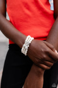 Paparazzi ♥ How Do You Do? - White ♥ Bracelet