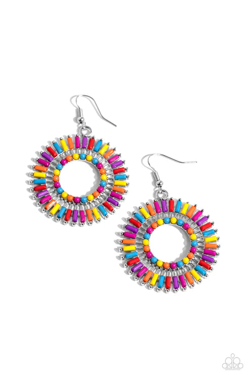 Paparazzi ♥ Ferris Wheel Finale - Multi ♥ Earrings