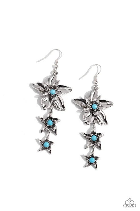 Paparazzi ♥ Tapered Tiers - Blue ♥ Earrings
