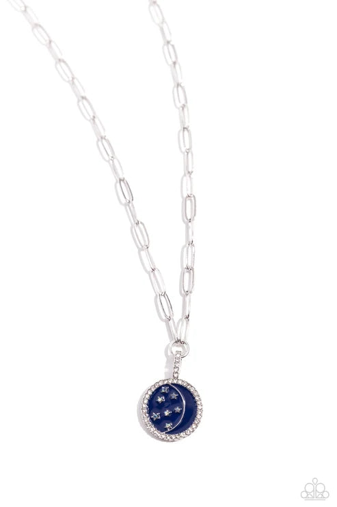Paparazzi ♥ Lunar Liaison - Blue ♥ Necklace