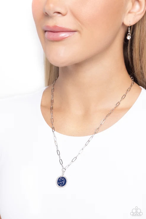 Paparazzi ♥ Lunar Liaison - Blue ♥ Necklace